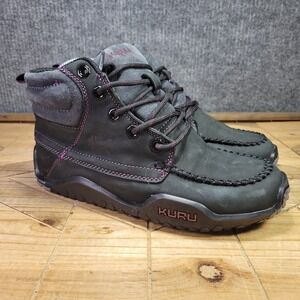 Kuru Quest Women's Size 7 Black Leather Outdoors Hiking Boot Shoes 20140370